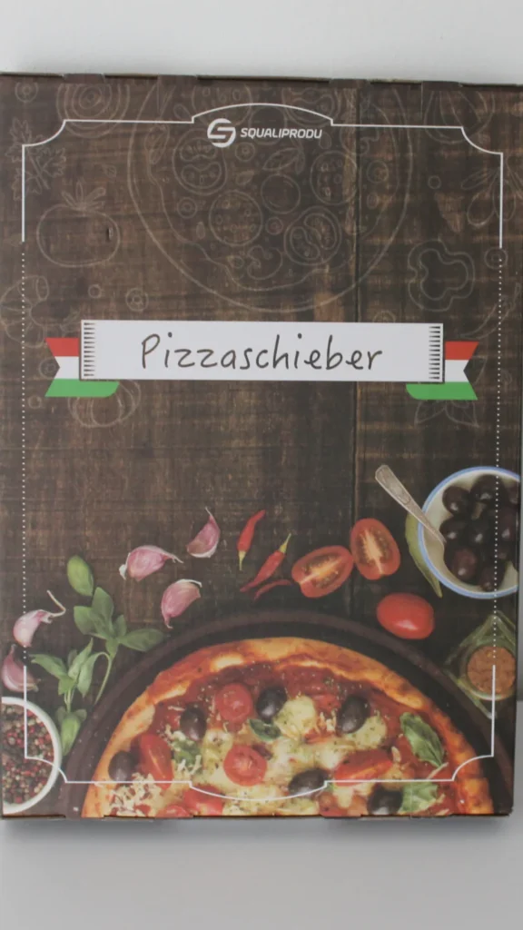 Verpackung des Pizzaschiebers