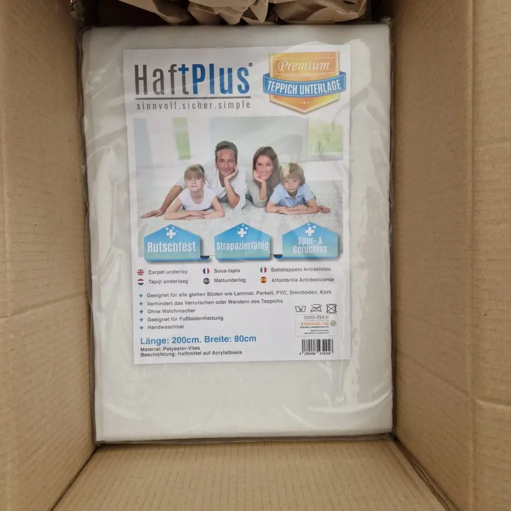 Teppichunterlage "Comfort" Verpackung