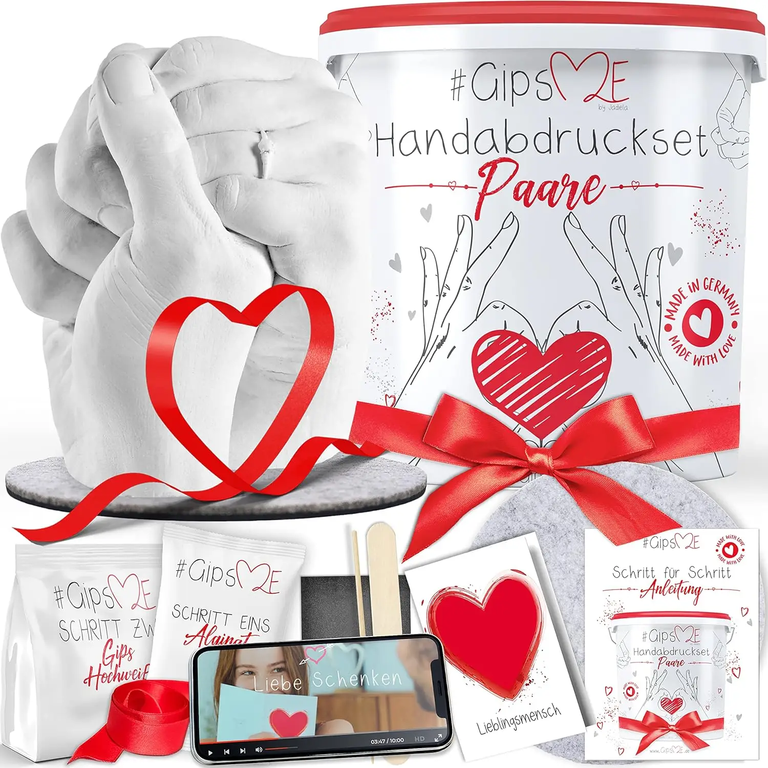 Handabdruckset von Gips me