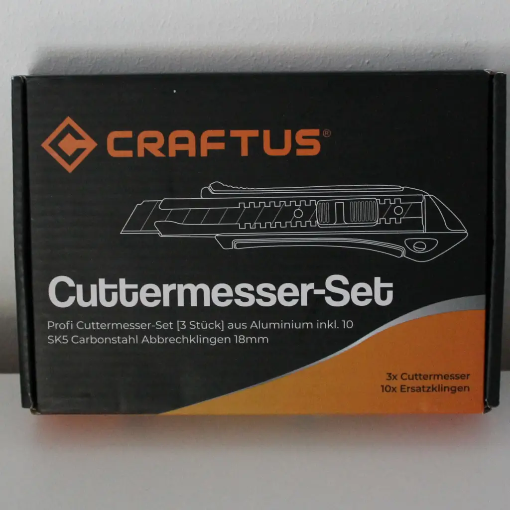 Verpackung vom Cuttermesser