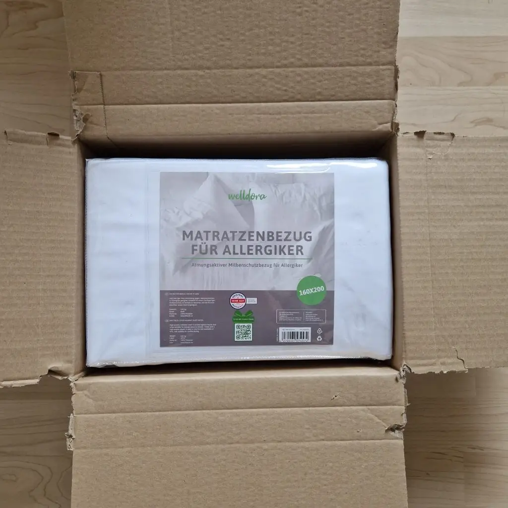 Milbenbezug Verpackung