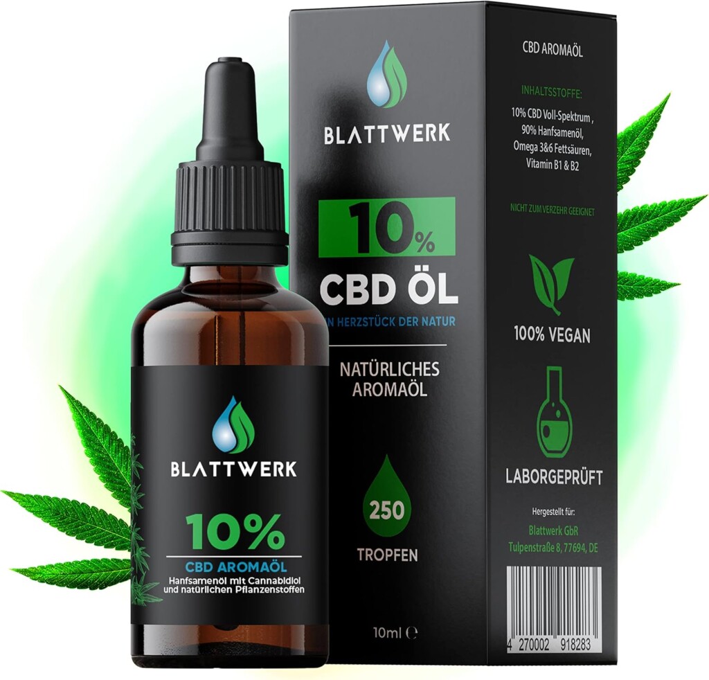 CBD oil 10 % in the test 2023