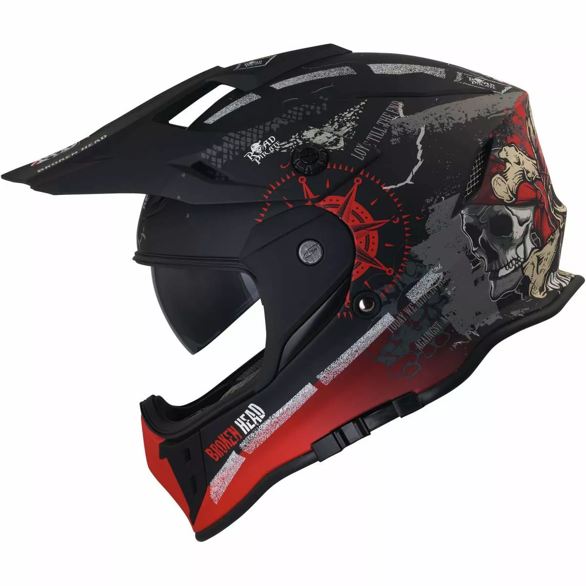 Casco de enduro con visera en la prueba 2023