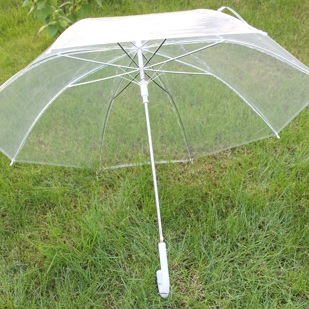 uitgevouwen paraplu