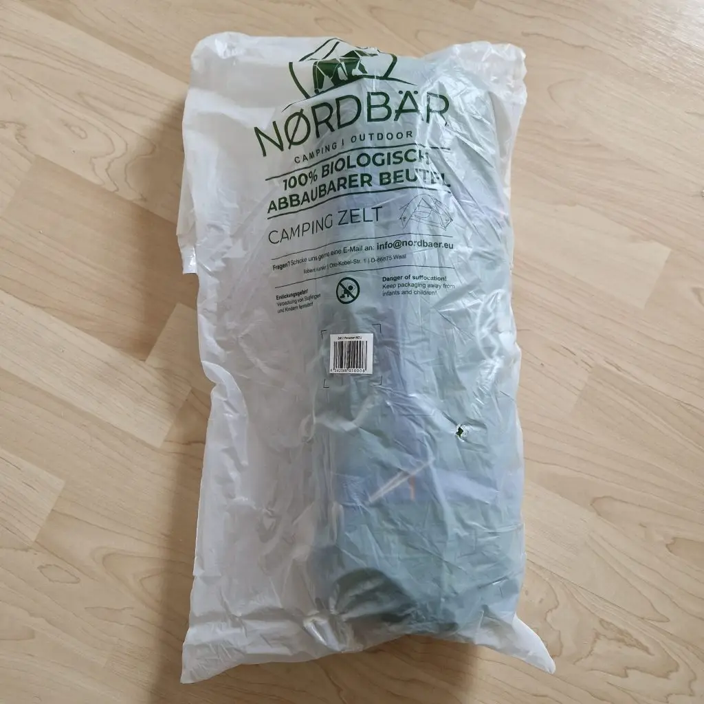 Zelt Verpackung