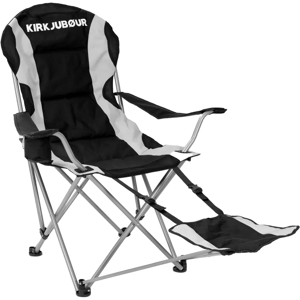 Asgard upholstered camping chair with footrest in test 2023