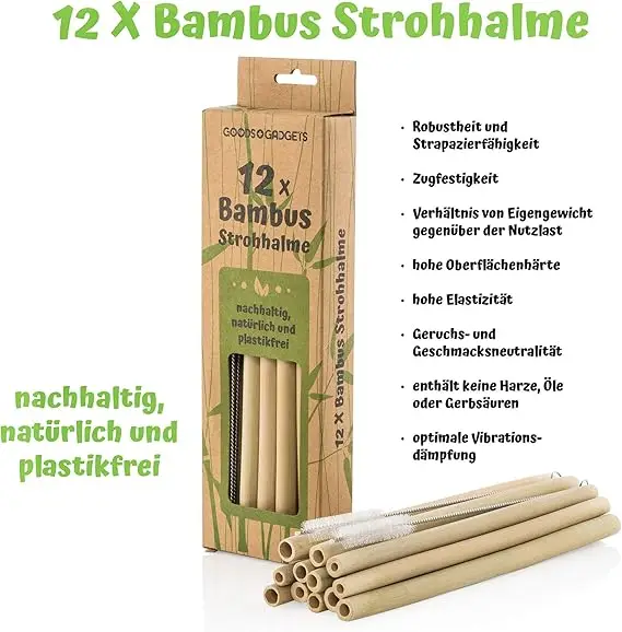 Bamboo straws in the test 2023