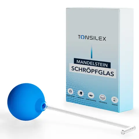 Tonsilex tonsil stone cupping glass for removing tonsil stones