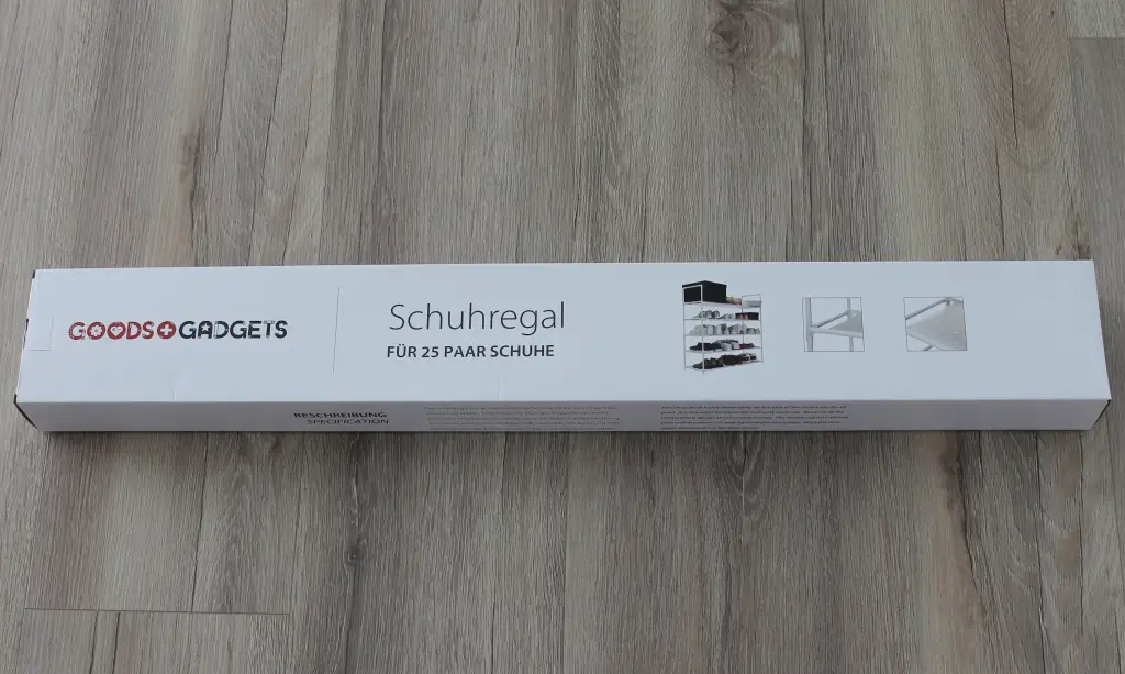 Verpackung vom Schuhregal