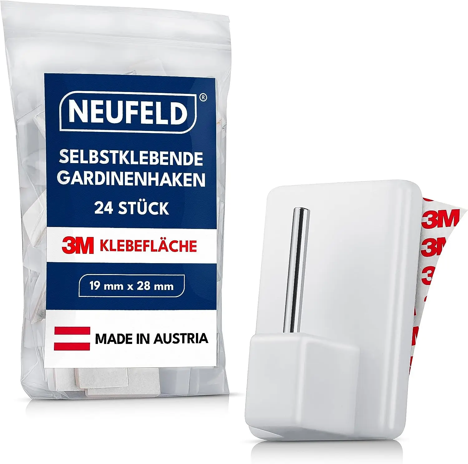 NEUFELD® selbstklebende Gardinenhaken