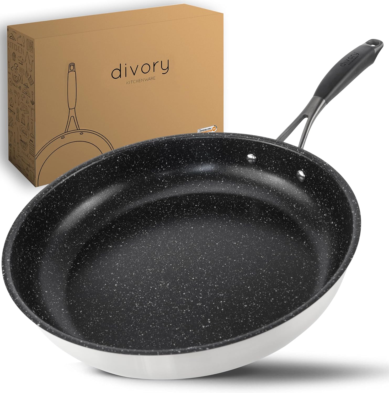 Divory stainless steel pan