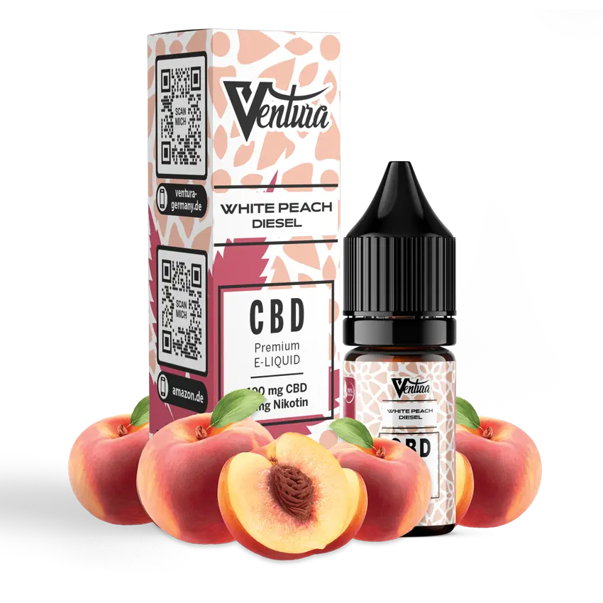 Ventura FRUITY PREMIUM CBD E-LIQUID MELOCOTÓN BLANCO DIESEL