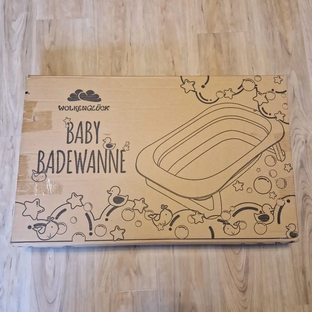 Faltbare BabybadewanneVerpackung