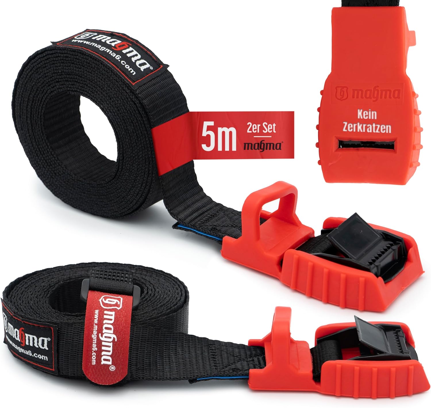 Magma tension straps with rubber buckle
