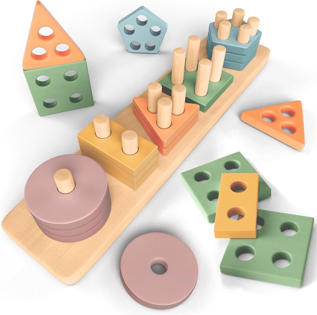 Juguetes Montessori para apilar y clasificar de Sweety Fox - Scheckengel  Institute