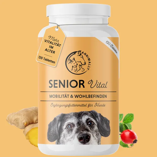 Pastillas Senior Vital para perros de Annimally