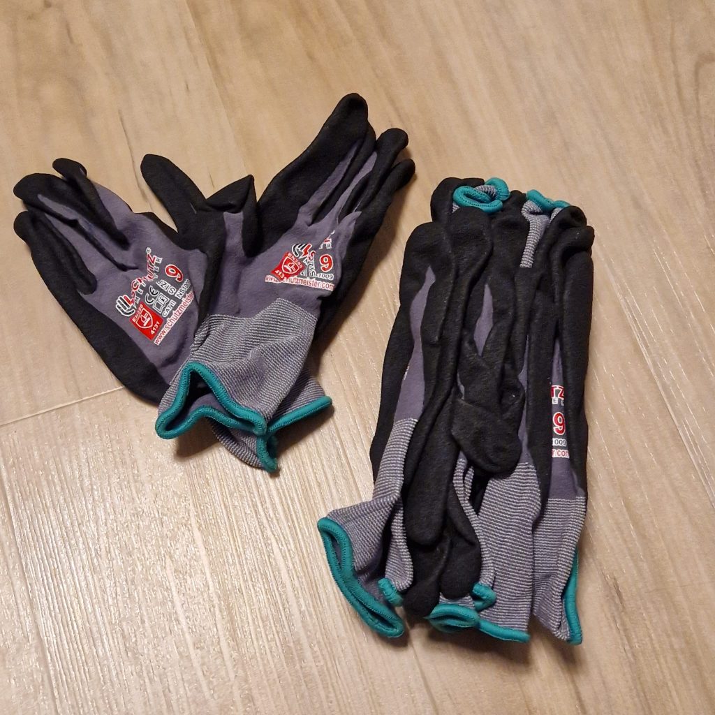 Work gloves unboxing