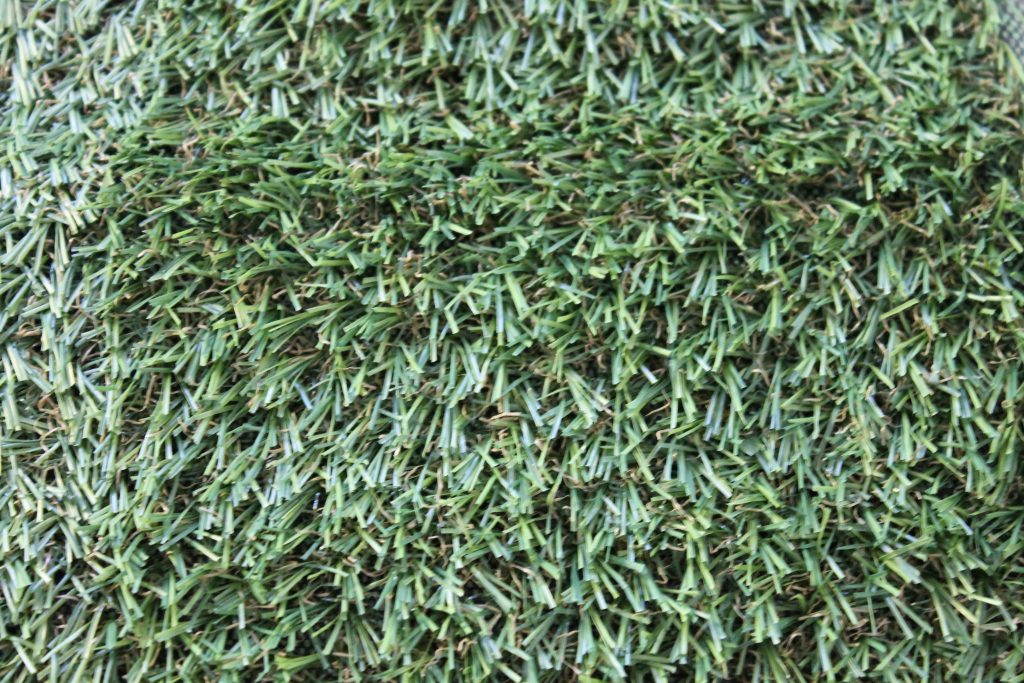 Artificial turf photographed from above