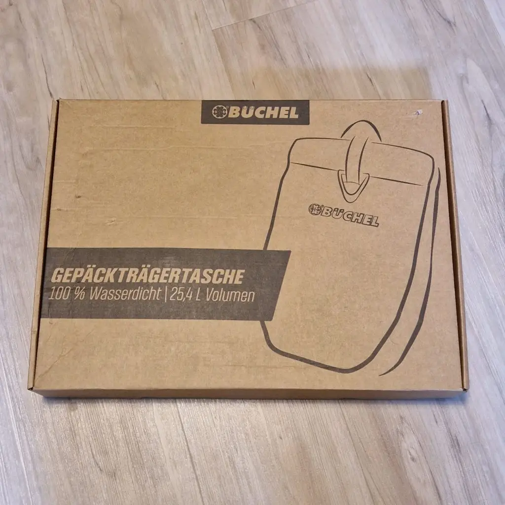 Fahrradtasche für GepäckträgerVerpackung