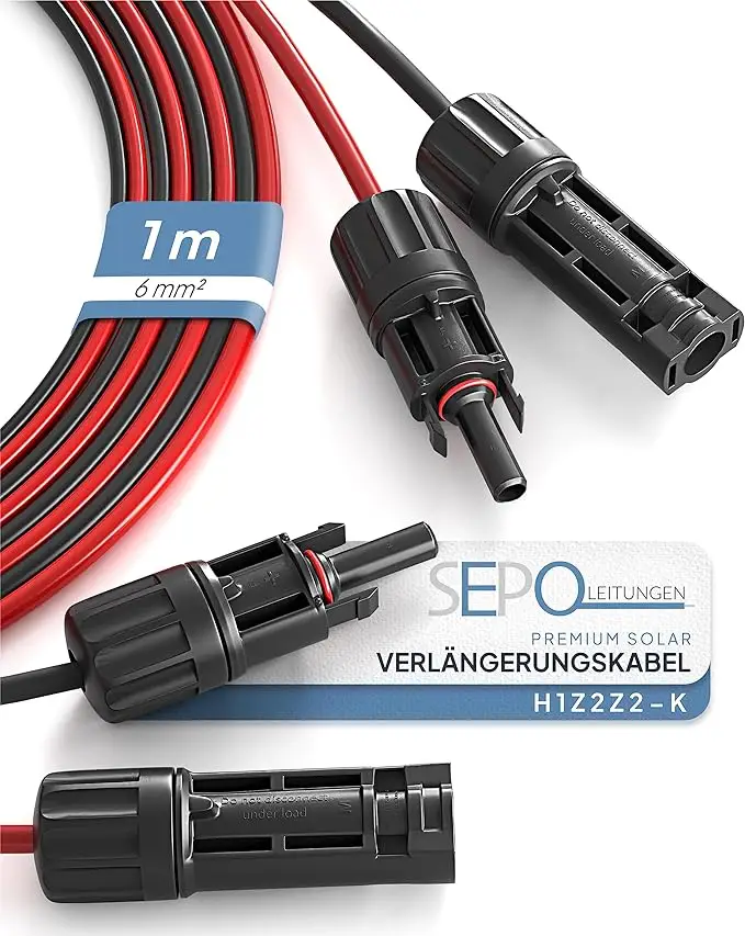 Premium solar extension cable from Sepo-Leitungen