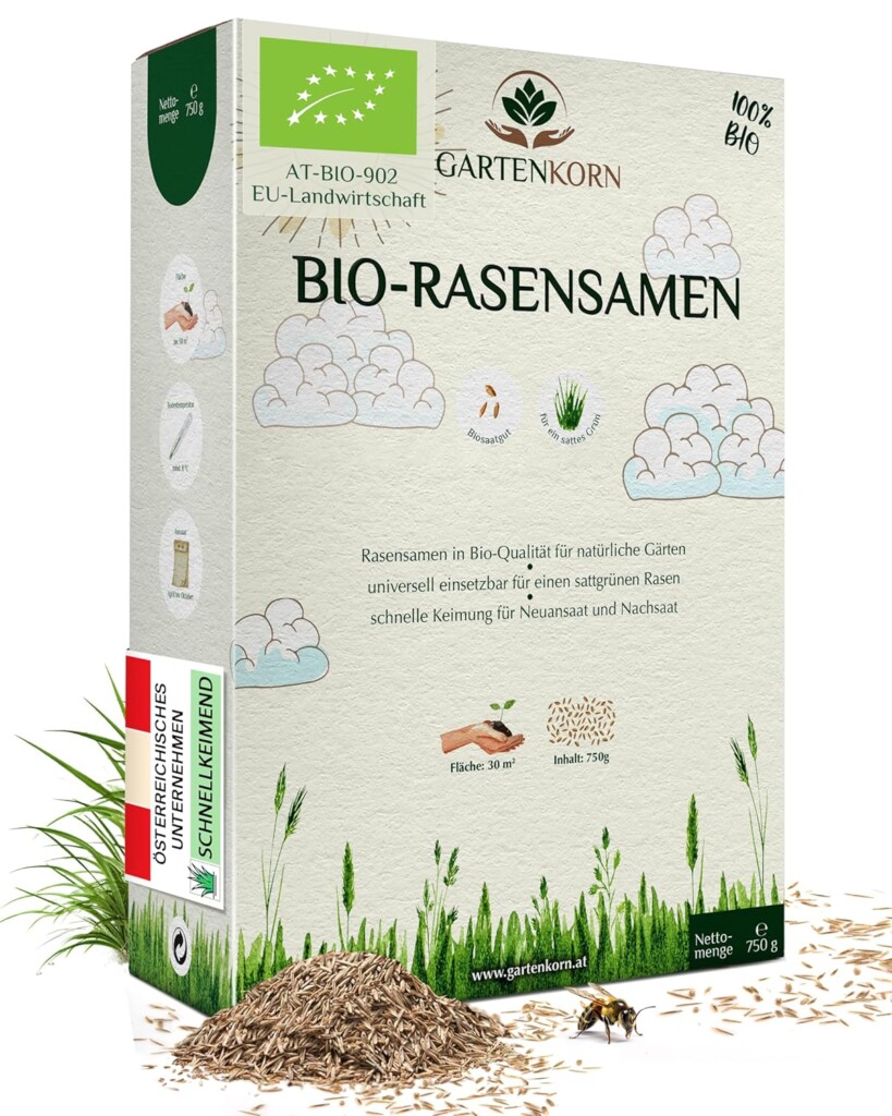 Organic lawn seeds from Gartenkorn