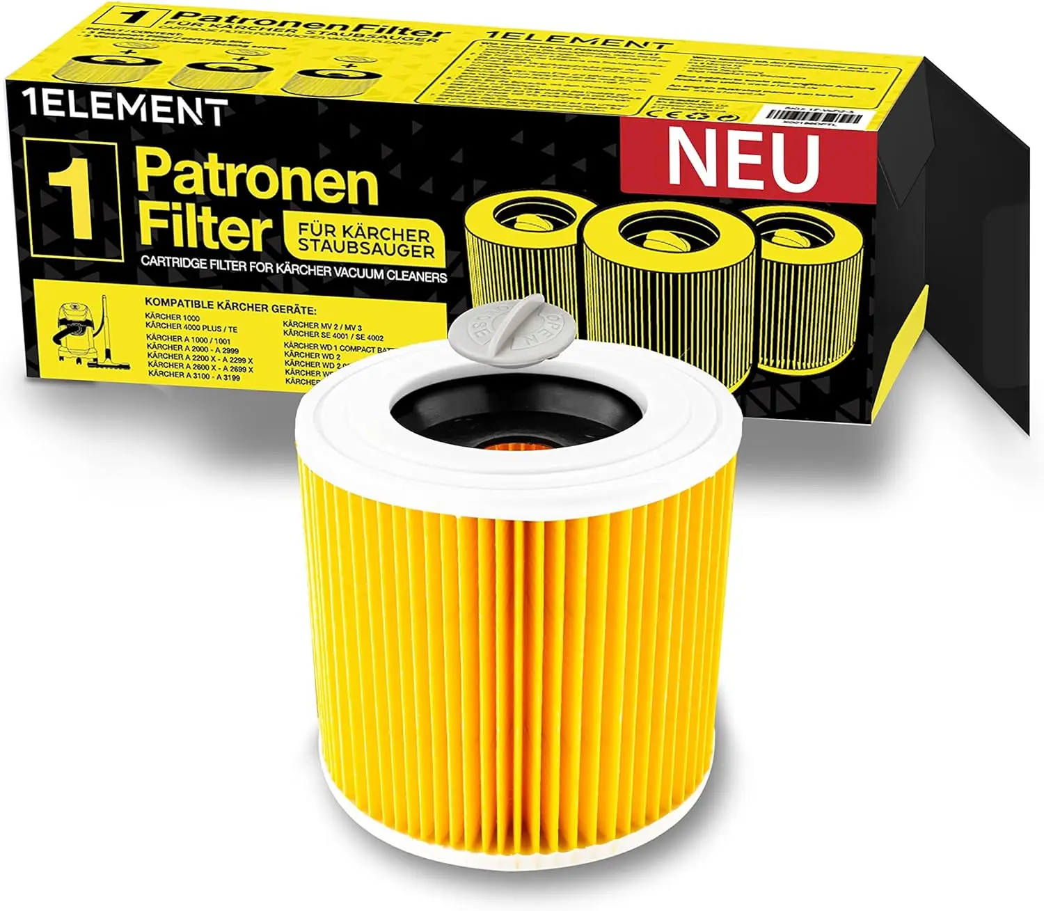 Filter for Kärcher hoovers from 1ELEMENT