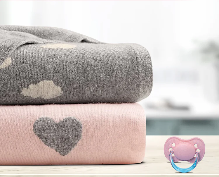 COPERTA PER BAMBINI IN LANA MERINO E CASHMERE