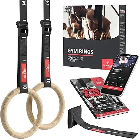 BEMAXX Gym Rings Anneaux de gymnastique