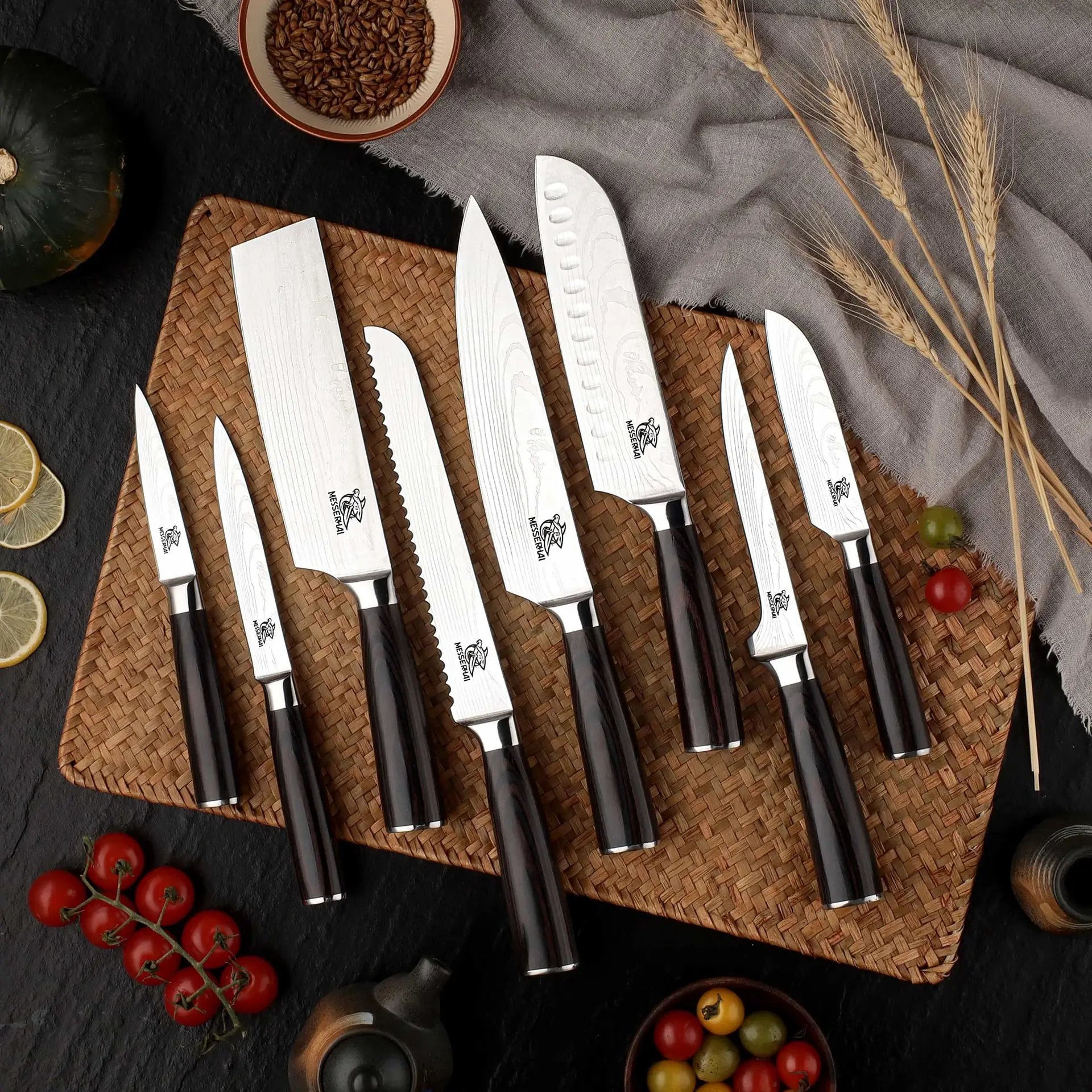 MesserHai Asian knife set Premium