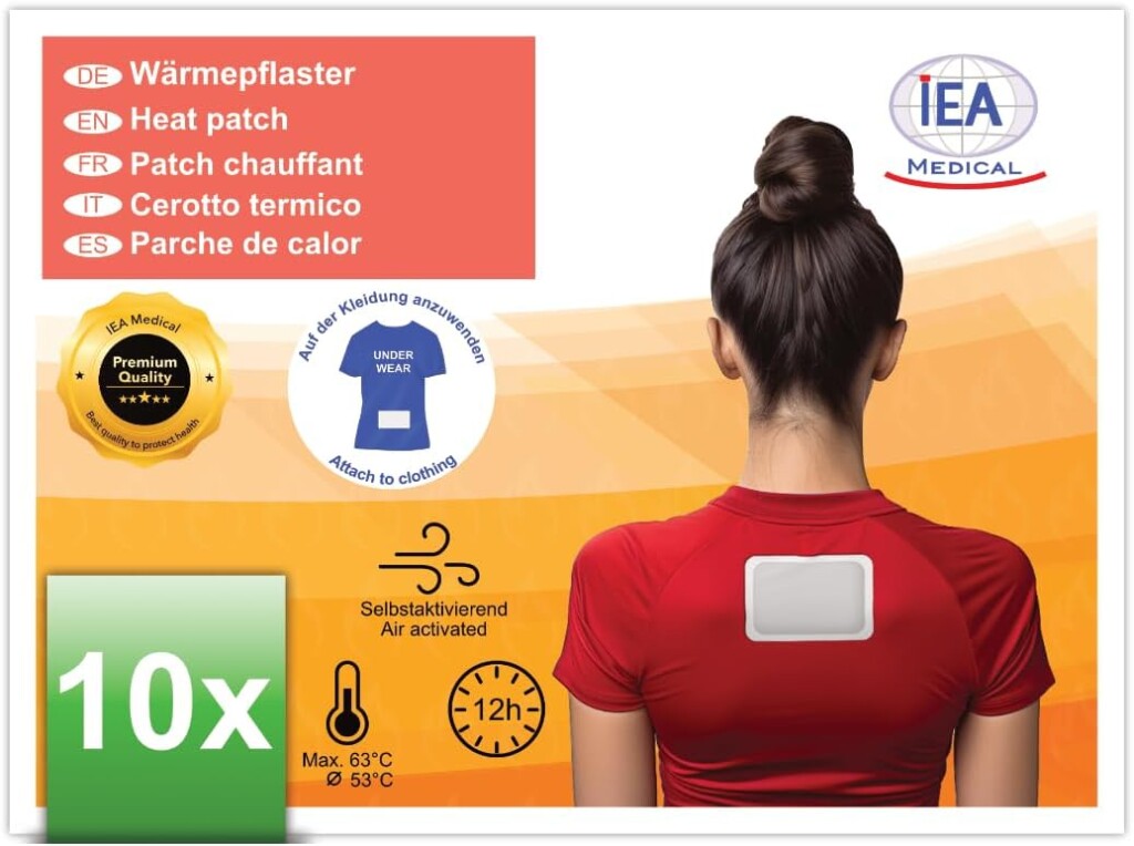 Medical heat plasters from IEA Medical