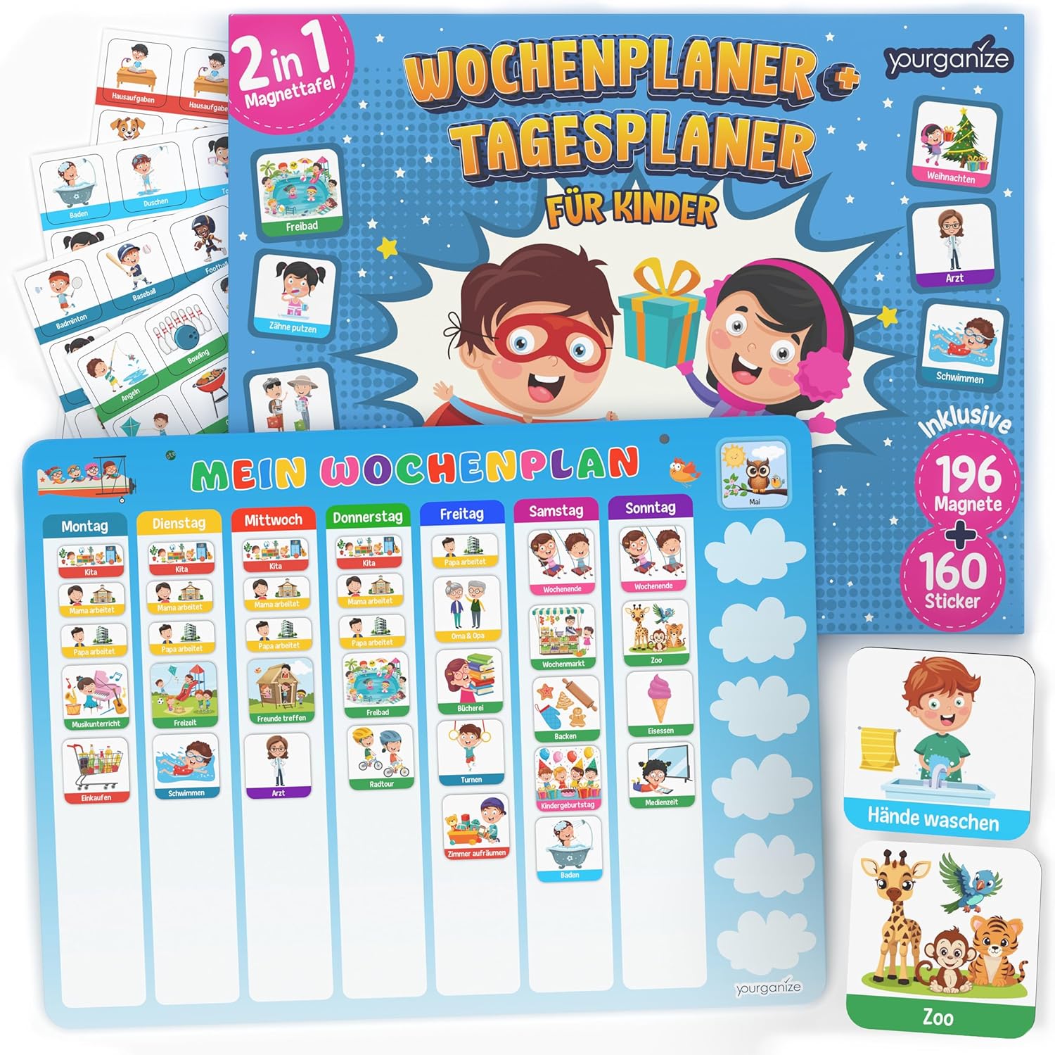 Kinder Tages- und Wochenplaner von YOURGANIZE®