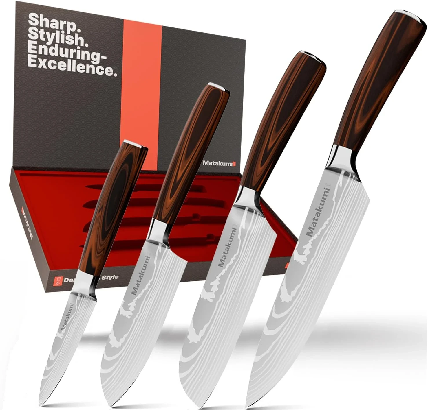 Matakumi 4-piece knife set