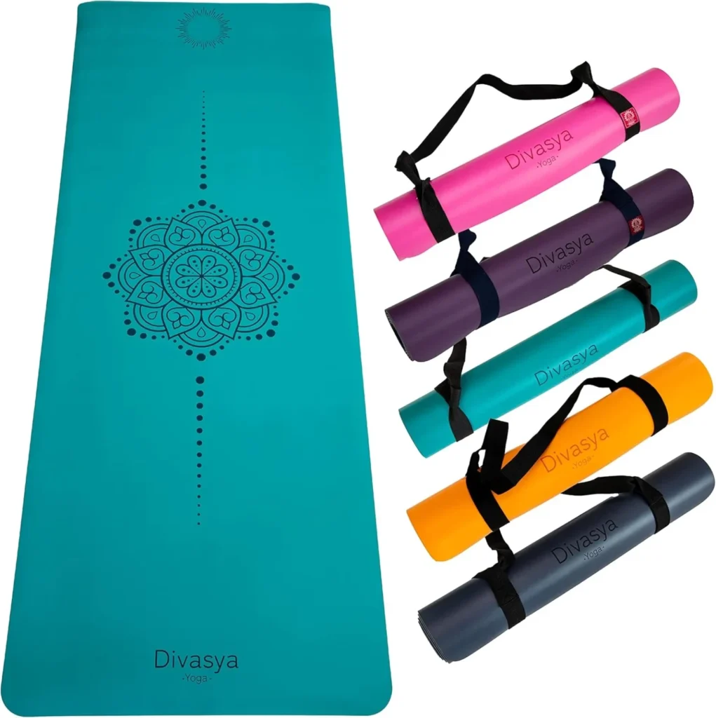 Tapis de yoga extrêmement antidérapant de Divasya