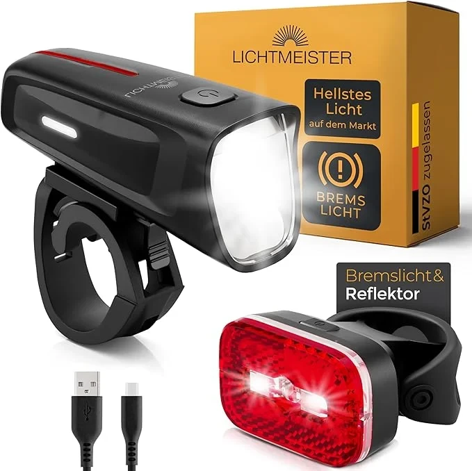 Juego de luces para bicicleta LICHTMEISTER® F100 – KXE Design GmbH