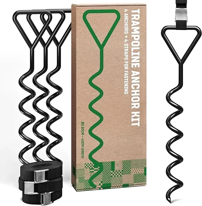 GardenGloss trampoline ground anchor set