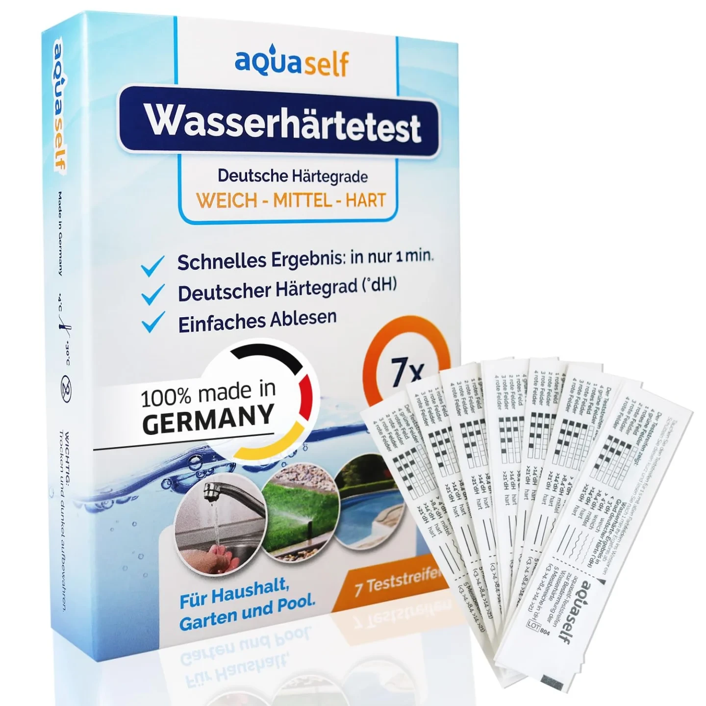 aquaself waterhardheid test strips