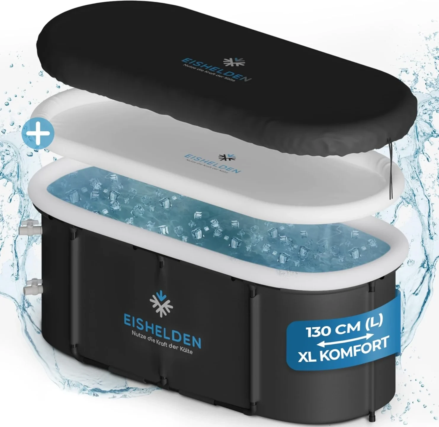 Héros de la glace Premium bain de glace ovale