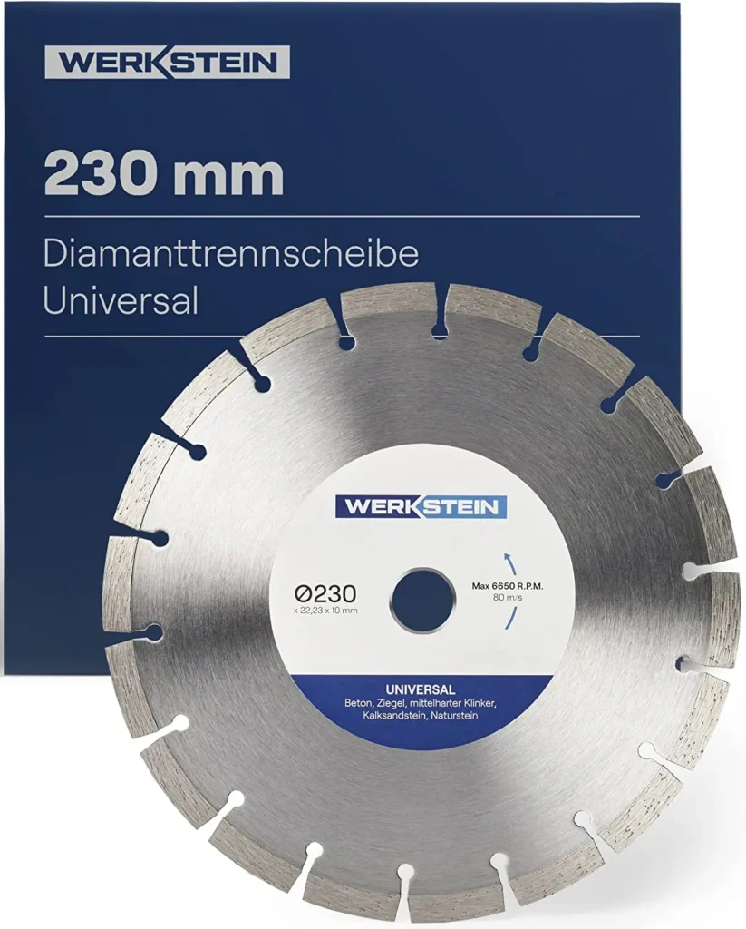 Diamond cutting disc in the test 2022