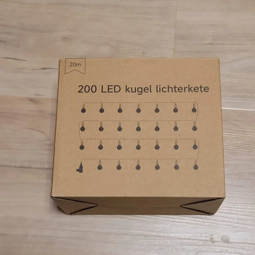 Kugel Lichterkette
Verpackung